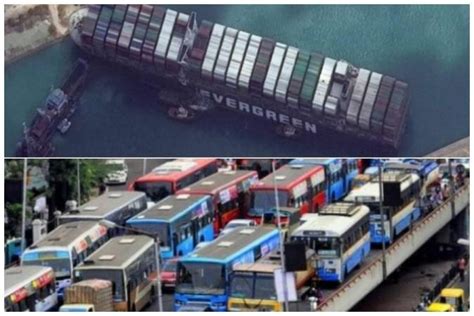 Suez Canal blockade similar to traffic jams in Indian metropolitan ...