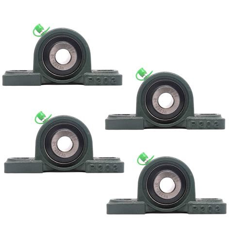 Pgn Ucp202 10 Pillow Block Bearing Pack Of 4 Mounted | Desertcart INDIA