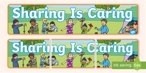 Sharing Is Caring Display Banner