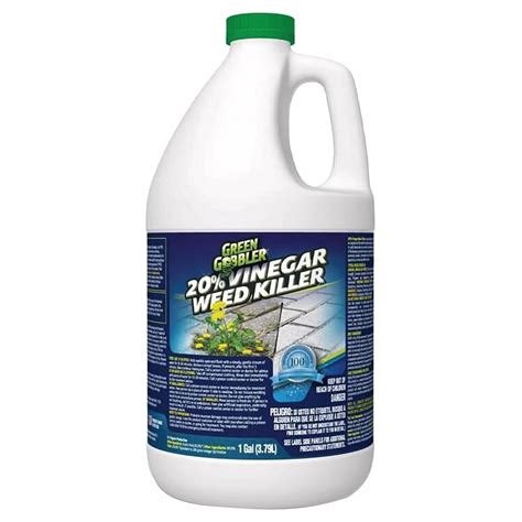 Green Gobbler Organic Vinegar Weed Killer, 1 Gallon, 20% RTU Liquid ...