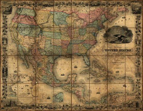Old United States Map