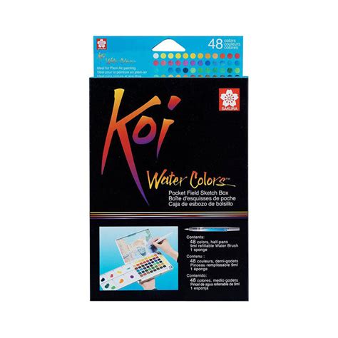 Sakura Koi Water Colors – Pocket Field Sketch Box (48 Colors) — Mango