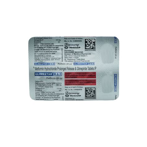 Glimestar M 0.5 - Strip of 10 Tablets : Amazon.in: Health & Personal Care