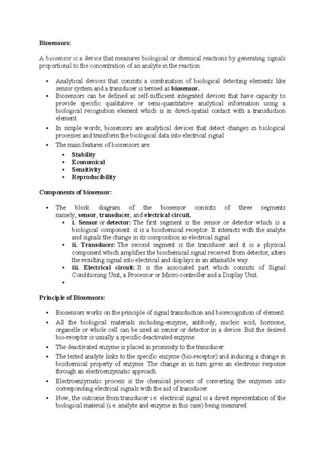 Biosensors: Principles, Types, and Applications in Healthcare and Food ...