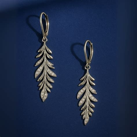 Sterling Silver Lunar Leaf Danglings – Salika Jewellery