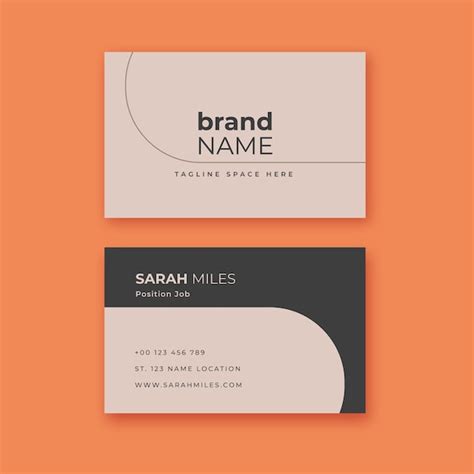 Minimalist Business Card Template 的图像结果
