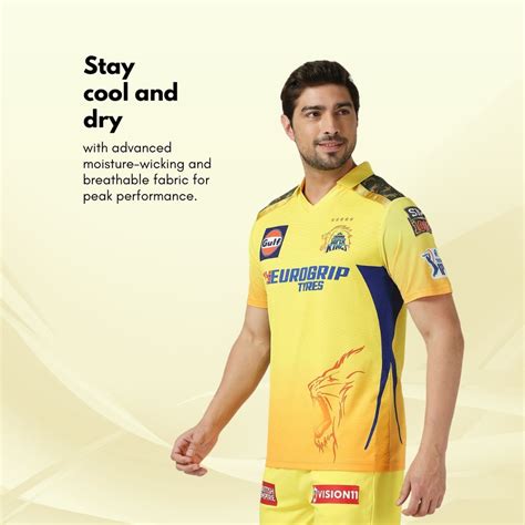 CSK Official Match Jersey 2024 - Dhoni 7 - Half Sleeve – playR