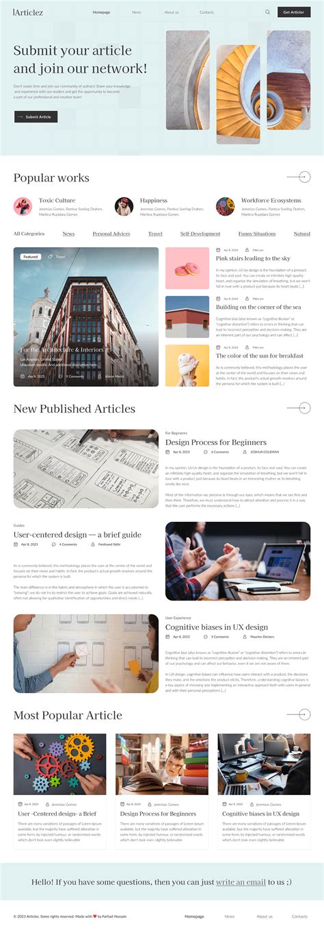 Image result for Making Article Website Using HTML