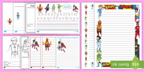 KS1 Superhero Writing Resource Pack (teacher made)