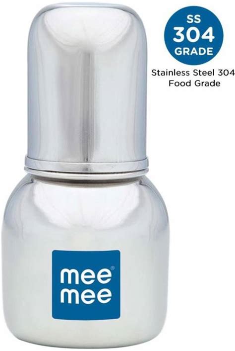 MeeMee PREMIUM STEEL FEEDING BOTTLE 120ML - 120 ml - STEEL baby bottles ...