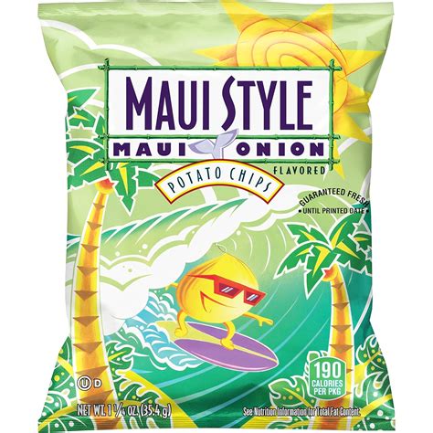 Amazon.com: Maui Style Maui Onion Flavored Potato Chips, 1.25 Ounce (28 ...