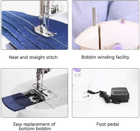Buy LXLTL Sewing Machines Mini Electric Dual Speed Sewing Machine ...