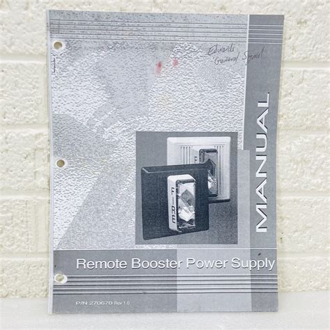 Edwards GS Building Systems Remote Booster Power Supply Instal Program ...