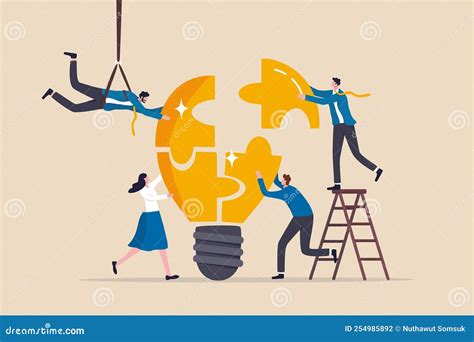 Team Building, Team Collaboration for Business Idea, Teamwork To Solve ...