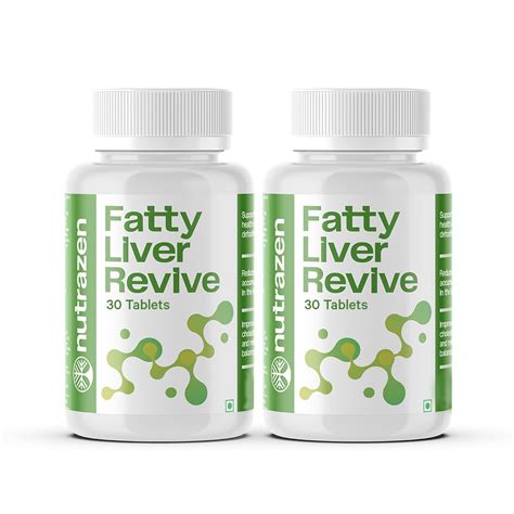 Nutrazen Fatty Liver Revive (PO2-60 Tablets) - 30 Days Dosage | Milk ...