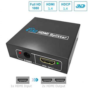 AIMERS TV-out Cable, 4K Ultra HD 3D 2 Port HDMI Splitter Switch Hub ...