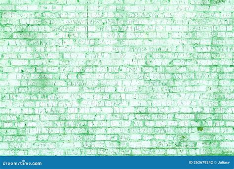 Brick Wall with Unusual Green Bricks Stock Photo - Image of floor, brick: 263679242