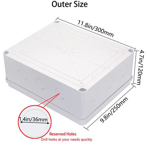 Buy Junction Box, Zulkit Project Box with Reserved Holes IP65 ...