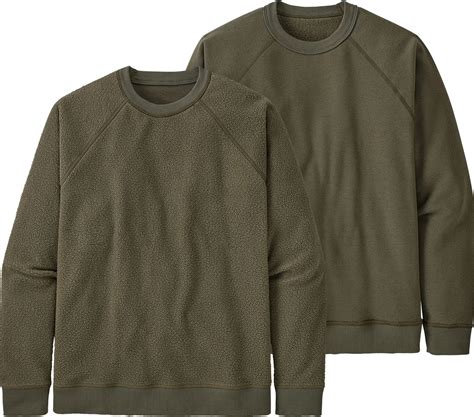 Patagonia Reversible Shearling Fleece Crew Neck Pullover - Men's ...