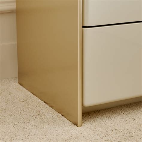 Buy Homeshores Bedside Table with Drawers - Greige from Home Centre at ...