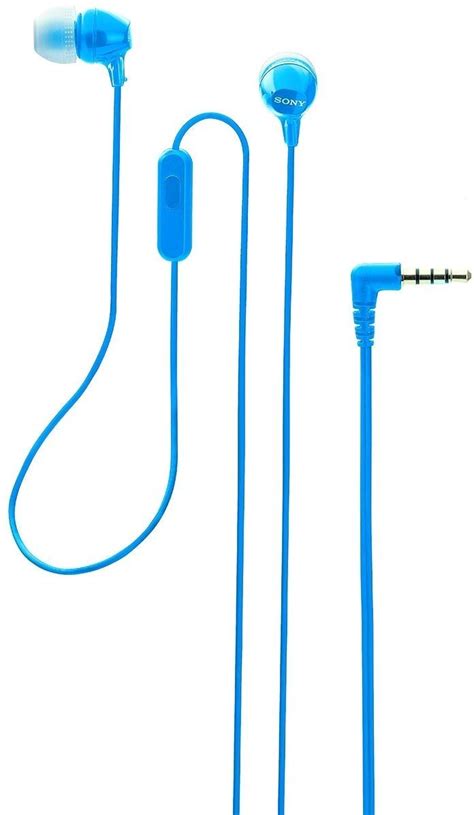 Buy Sony MDR-EX15AP Earphones Enjoy clear-Blue(Unboxed) in India at ...
