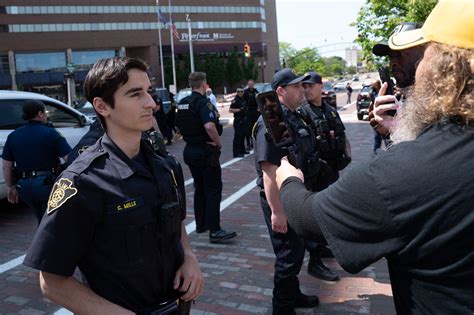 Jedidiah Brown hosts a protest outside Flint City Hall - mlive.com