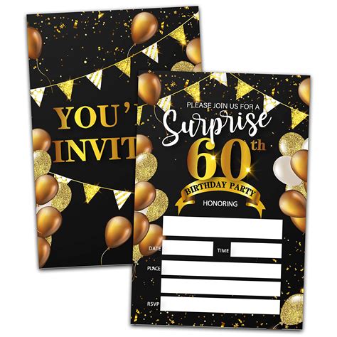 Surprise Birthday Party Invitations