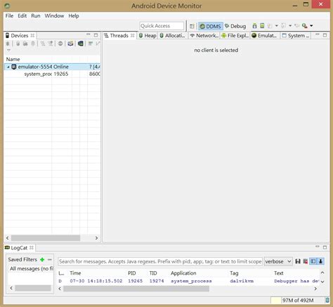 Android Device Monitor 的图像结果