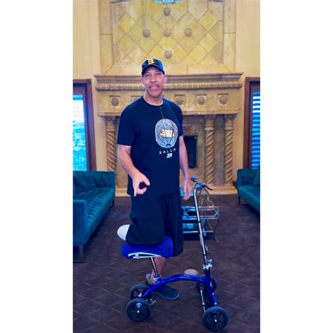 LaVar Ball Posts Video of His Amputated Foot Learning to Use Walker ...