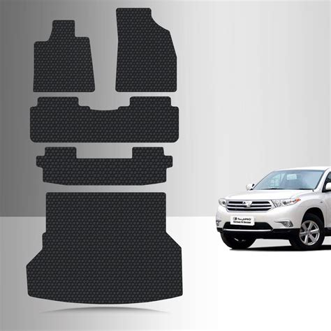 CUSTOM FIT FOR TOYOTA Highlander Hybrid 2012 Full Set Floor Mats – ToughPRO