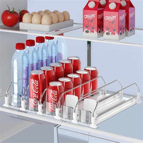 Amazon.com: IBORING Drink Organizer for Fridge,Self Pushing Fridge ...