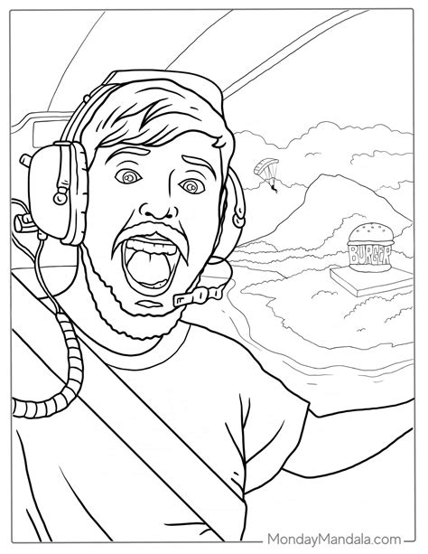 14 mr beast coloring pages free pdf printables – Artofit