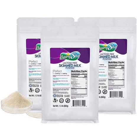 DairySky Skim Milk Powder Lactose Free 24 oz - Dry Powdered Milk Non ...
