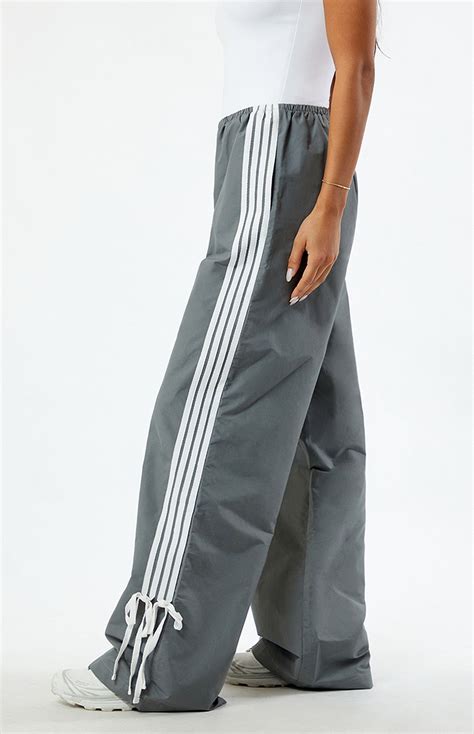 Pacsun Dark Grey Wide Leg Track Pants | Pacsun