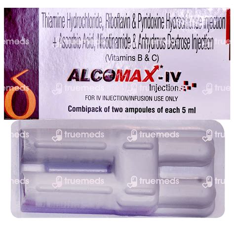 Alcomax Injection 2 Ml - Uses, Side Effects, Dosage, Price | Truemeds