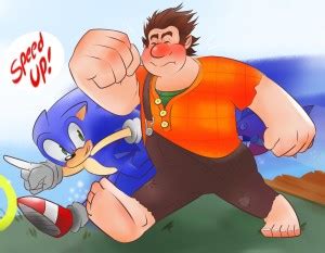Movie Wreck-It Ralph Wreck-it Ralph Ralph Sonic Hedgehog Text HD ...
