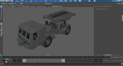Grey Old Mine Flail Vehicle Hydrema 910 3D model | 3D Molier International