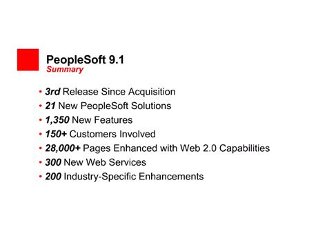 PeopleSoft 9.1 New Features | PPT