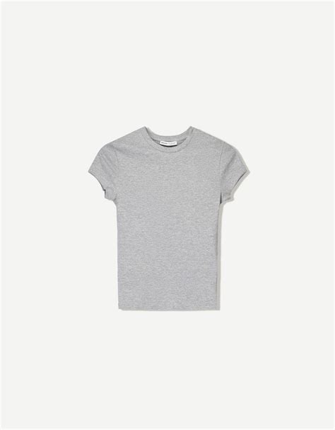 Short sleeve crew neck T-shirt - Women | Bershka