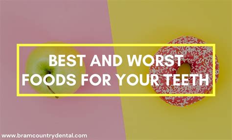 Best and Worst Foods for Your Teeth by Best Dentist in Brampton – Bramcountry Dental