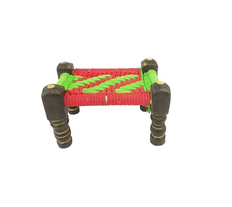 Buy De-Ultimate Multicolor Fancy Designer Wooden Dummy Small Charpai ...