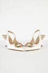 Buy White Stone Embellished Kitty Ko Brooch Heels by THE NICHE LABEL ...
