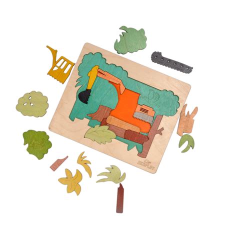 Buy Wooden Rain forest Demolition Puzzle Board - SkilloToys.com