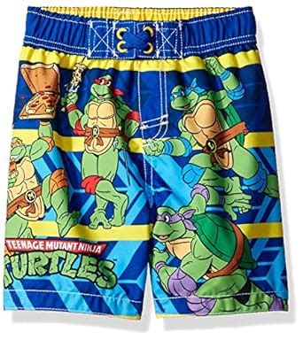 Nickelodeon Toddler Boys' Teenage Mutant Ninja Turtles Swim Trunk, Blue ...