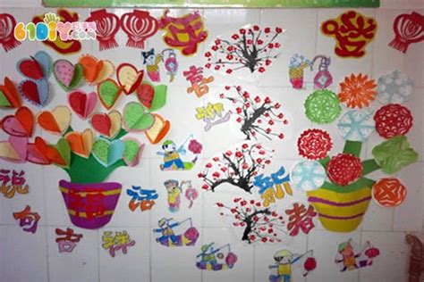 幼儿园过年主题墙布置图片_新年春节_巧巧手幼儿手工网