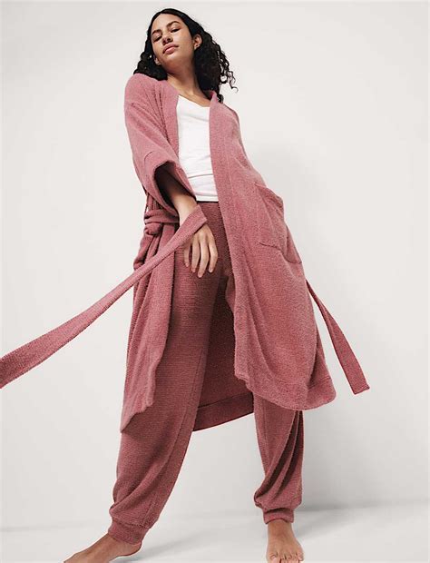 Buy Body Soft Feather Knit Dressing Gown at Marks & Spencer