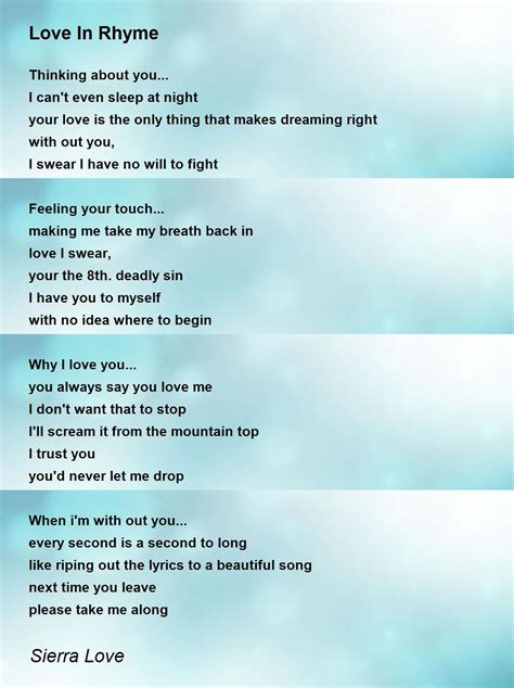 Poems About Love That Rhyme Fall... For Me Autumn's Rhyme