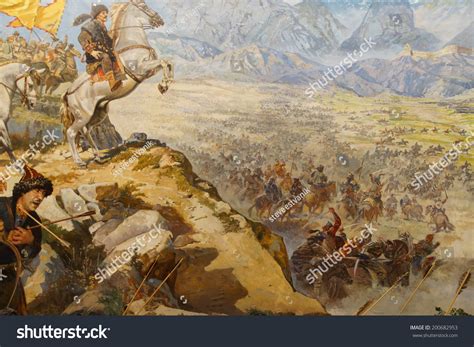 Huns Attack Great Wall China Askeri: ภาพประกอบสต็อก 200682953 | Shutterstock