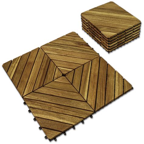 Interlocking Wood Floor Tiles