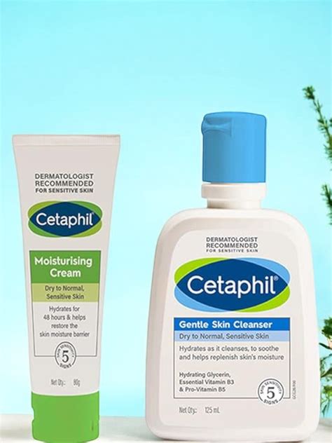 Cetaphil Moisturising Cream 80g & Gentle Skin Cleanser 125ml Combo for ...